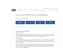 Tablet Screenshot of citethisforme.com